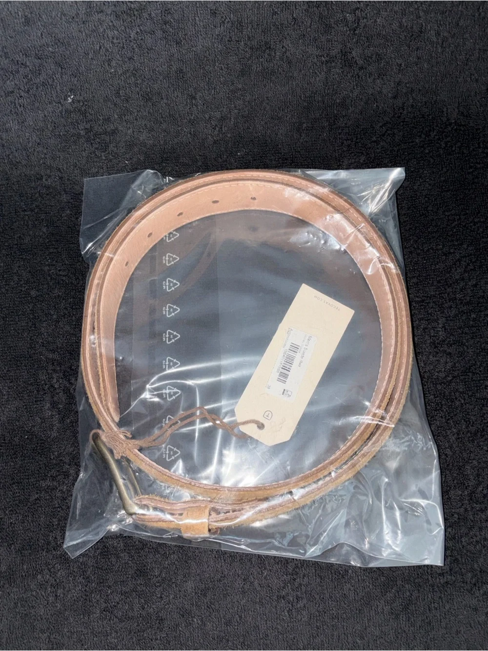 NWT Tecovas Honey Suede Belt Men’s 38